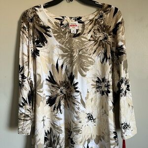 Ruby Rd Floral Blouse NWT Size 2X